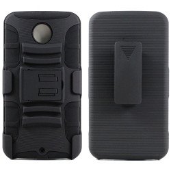 Google Nexus 6 Armor Shell Holster Combo Belt Clip (Black)